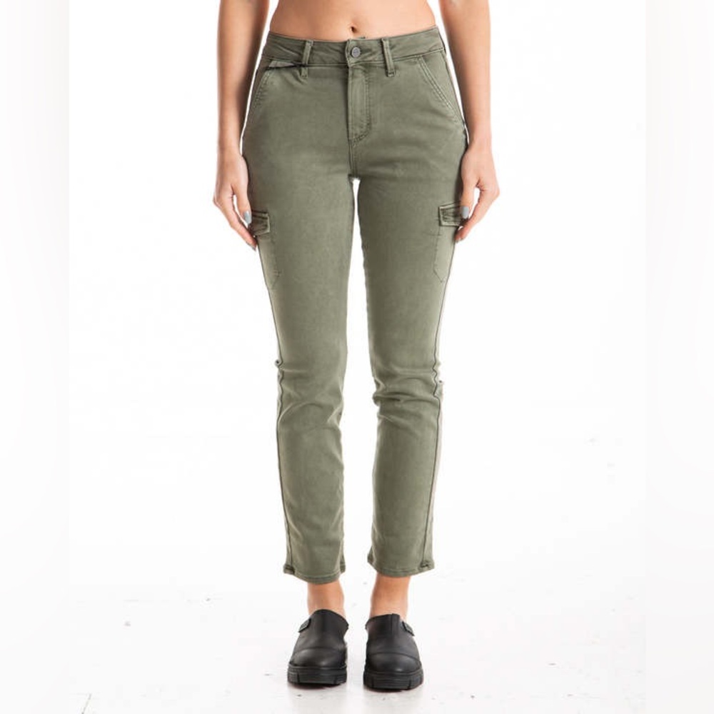 NWT Paige Jolie Petite Jeans in Vintage Ivy Green Size 31